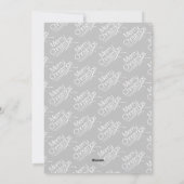 離れと果実の赤い灰色のメリークリスマスの写真 シーズンカード (裏面)