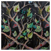 離れと蝶の手のパタ絵を描ーン ファブリック (クローズアップ)