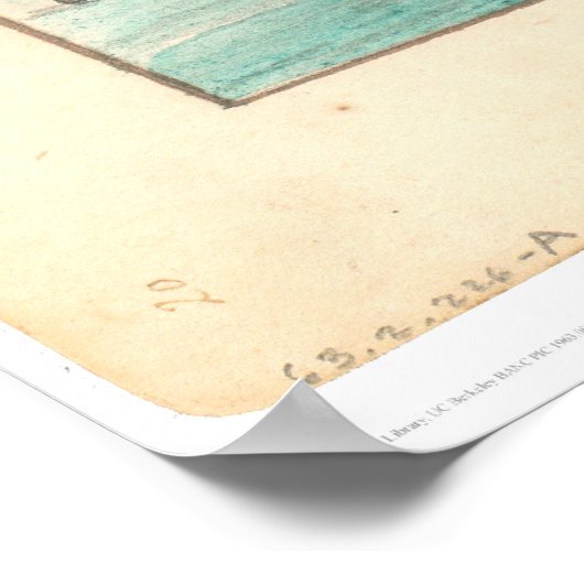 離れの方向(1601A) ポスター (角)