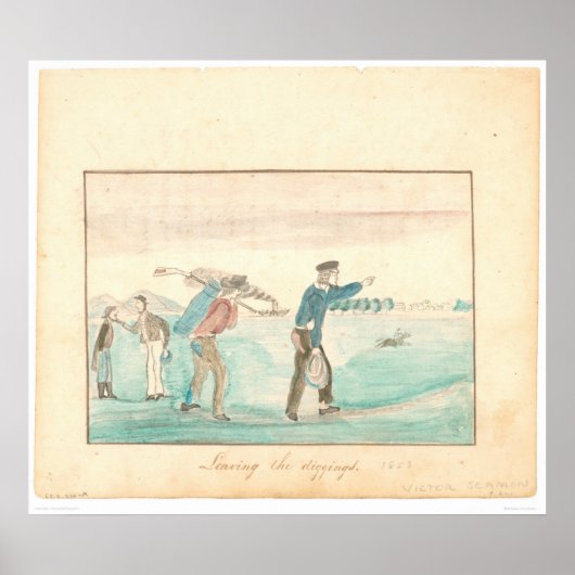 離れの方向(1601A) ポスター (正面)