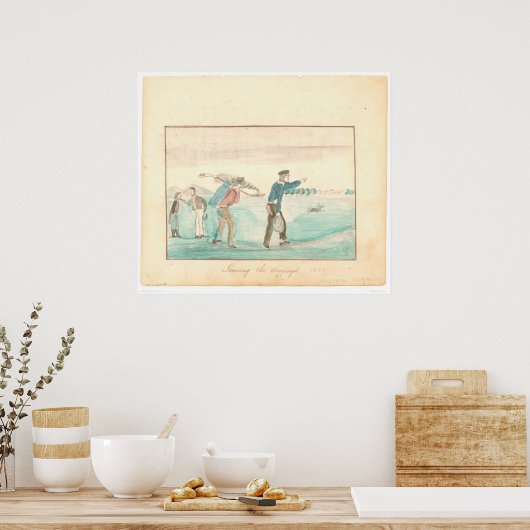 離れの方向(1601A) ポスター (キッチン)