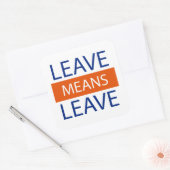 離れはBrexitを指す スクエアシール (封筒)