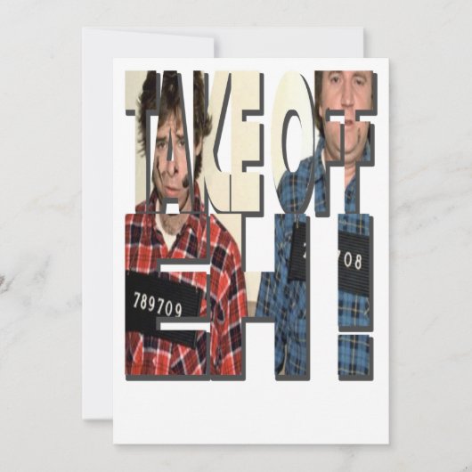 離れろ！ストレンジ・ブリュークラシックデザイン 招待状 (正面)