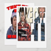 離れろ！ストレンジ・ブリュークラシックデザイン 招待状 (正面/裏面)