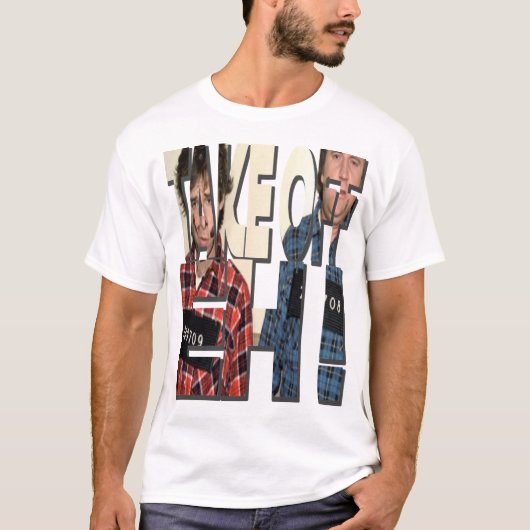 離れろ！ボブ&ダグマッケンジーレトロ Tシャツ (正面)