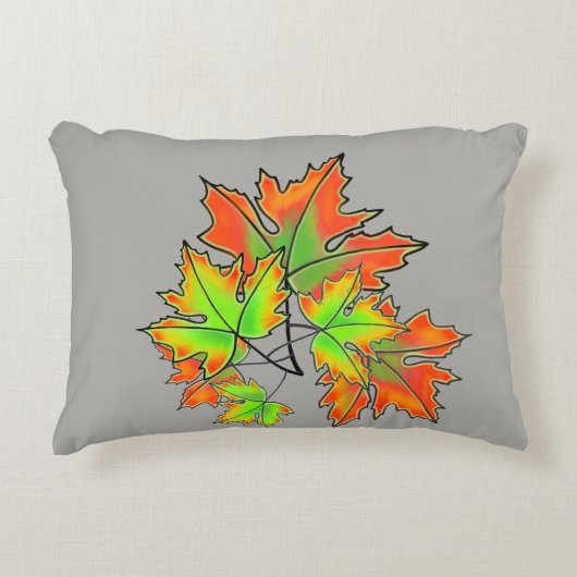 離れカラフル色のメープル離れ数々の アクセントクッション (正面)