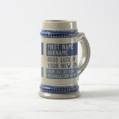 離れギフト新しい仕事で頑張ろう –  ビールジョッキ (正面右)