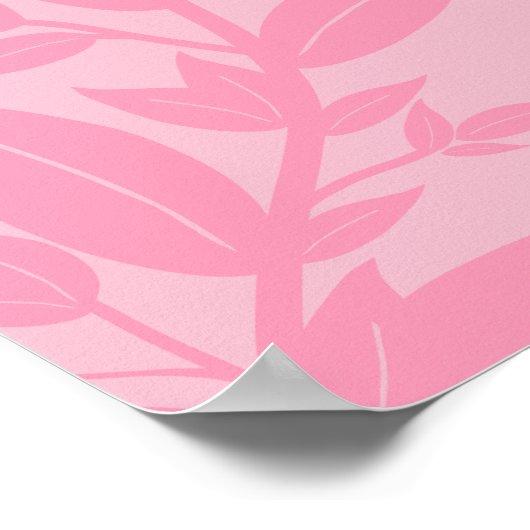 離れピンク植物学 ポスター (角)