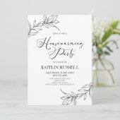 離れブランズミニマル引っ越し祝いパーティーパーティー 招待状 (スタンド正面)