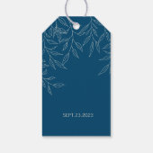 離れミニマル中国の結婚ラベル ギフトタグ (裏面)