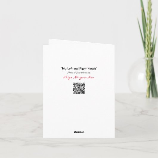 離れユーモアのあるGreeting Card カード (裏面)