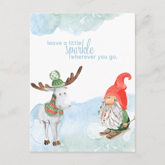 離れリトルスパークル格言ディアホリディハガキ シーズンポストカード (正面)