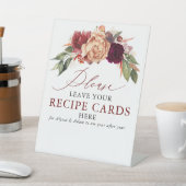 離れレシピカードはこちら秋ブライダルシャワー 台座サイン (インサイチュ)