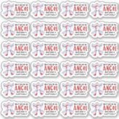 離れレビューかわいい冬雪だるまエンジェルビジネス シール (正面)