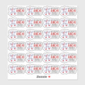 離れレビューかわいい冬雪だるまエンジェルビジネス シール (シート)