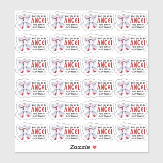 離れレビューかわいい冬雪だるまエンジェルビジネス シール (シート)