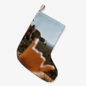 離れ人間の手 スモールクリスマスストッキング (正面 (吊り時))