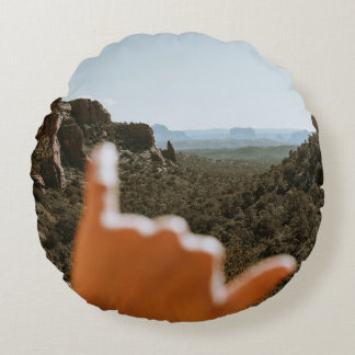 離れ人間の手 ラウンドクッション