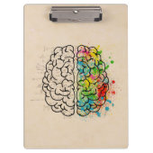 離れ右人間の脳がパーソナライズ クリップボード (正面)
