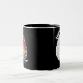 離れ右脳 – 分析とクリエイティブ ツートーンマグカップ (中央)