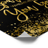 離れ少し輝くメッセージやる気を起こさせる ポスター (角)