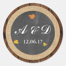 離れ木冬の秋ライトLightsラベル ラウンドシール