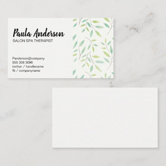 離れ枝 名刺 (正面/裏面)