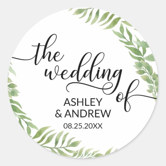 離れ植物性リースザシ結婚ール ラウンドシール (正面)