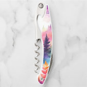 離れ樹木水彩林 ソムリエナイフ (正面)