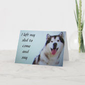 「離れ私の言いたいことだ」ハッピーバースデー カード (正面)