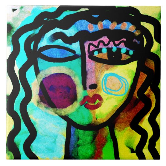 離れ私アロルオリジナル抽象芸術 タイル (正面)