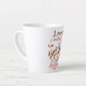 離れ秋お洒落鳥と葉 カフェラテマグ (左アングル)