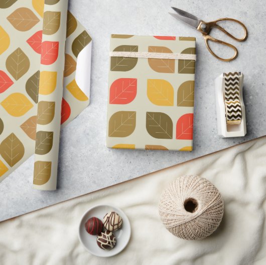 離れ秋の秋 ラッピングペーパー (クラフト)