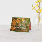 離れ秋 カード (黄色い花)