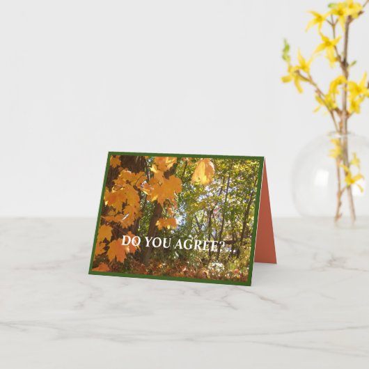 離れ秋 カード (黄色い花)