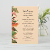 離れ秋。秋フォーマル植物学結婚院 プログラム (スタンド正面)