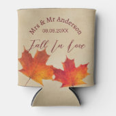 離れ素朴秋インLove Autumn結婚式の引き出物 缶クーラー (正面)