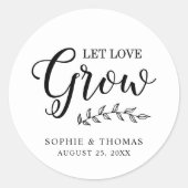 離れ結婚愛が育つ ラウンドシール (正面)