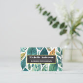 離れ自然・パターンの背景 名刺 (スタンド正面)