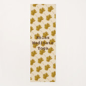 離れ茶色の水の色のリラックスめい想模様 ヨガマット (正面)