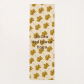 離れ茶色の水の色のリラックスめい想模様 ヨガマット (裏面)