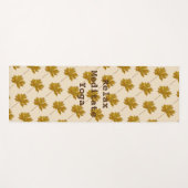 離れ茶色の水の色のリラックスめい想模様 ヨガマット (正面(横))