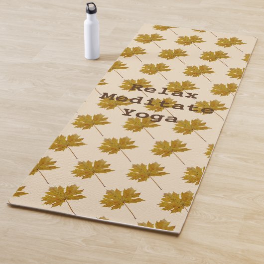 離れ茶色の水の色のリラックスめい想模様 ヨガマット (インサイチュ)