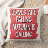 離れ落ち、秋が呼び出し – 居心地の良い秋 クッション (ブランケット)