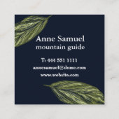 離れ葉エレガント スクエア名刺 (裏面)