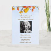 離れ葬祭勲章式 プログラム (正面)