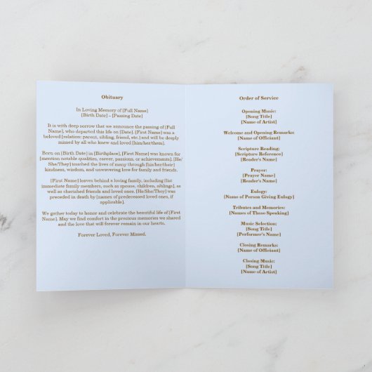 離れ葬祭勲章式 プログラム (内部)