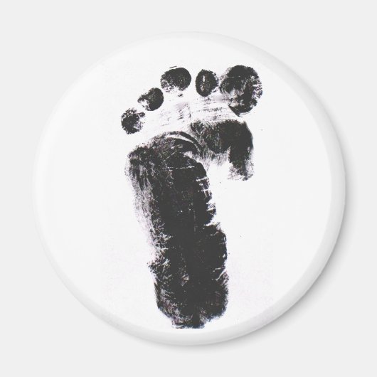 離れ足プリント マグネット (正面)