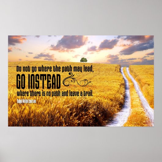 離れ道のやる気を起こさせるポスター ポスター (正面)