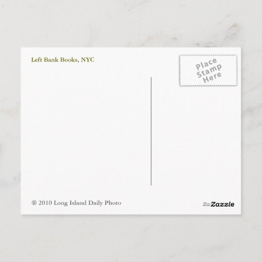 離れ銀行帳簿 ポストカード (裏面)